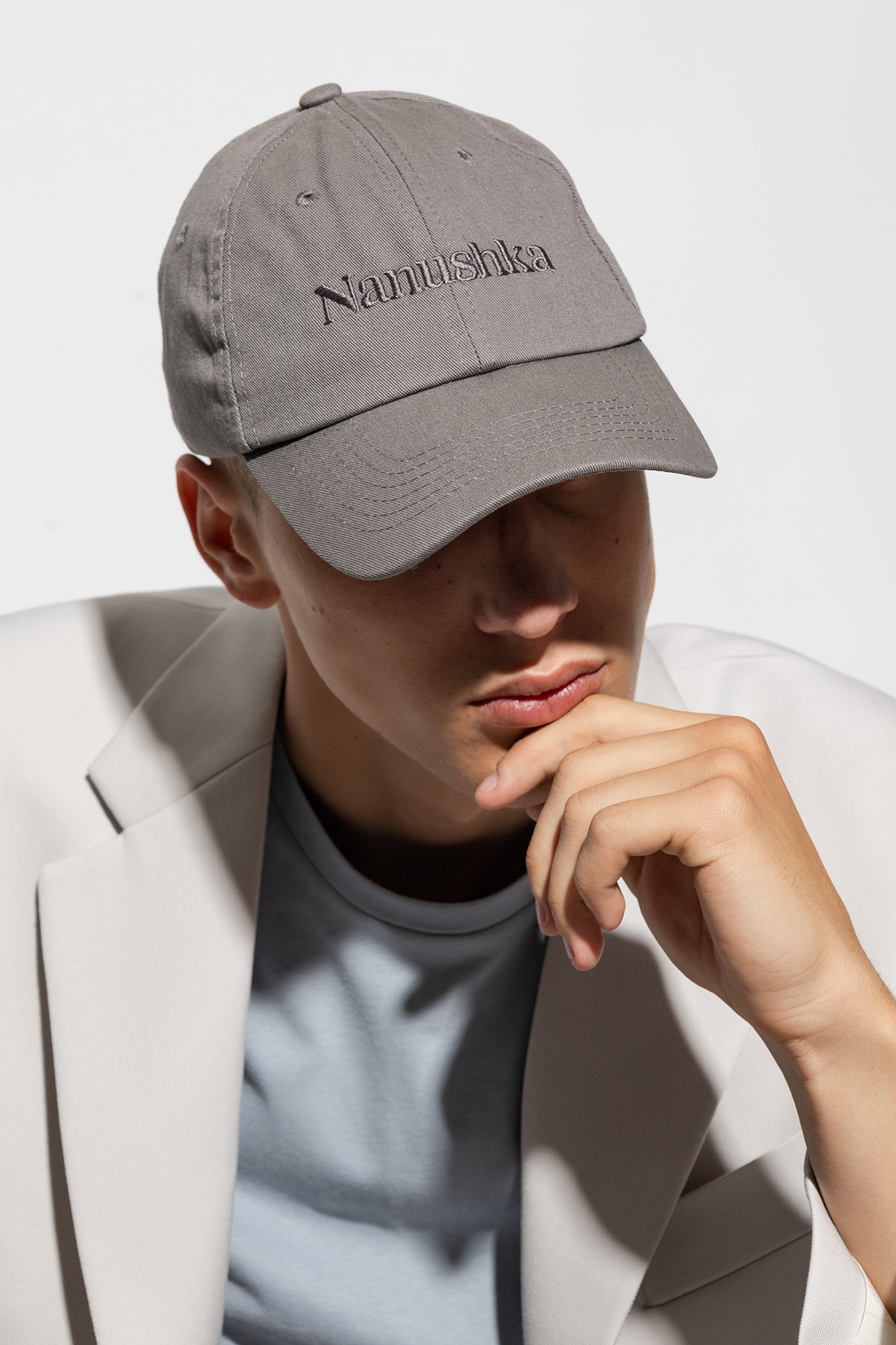 帽子 soduk flat knit cap gray 帽子 アクセサリー レディース - セレクト | ファッション通販